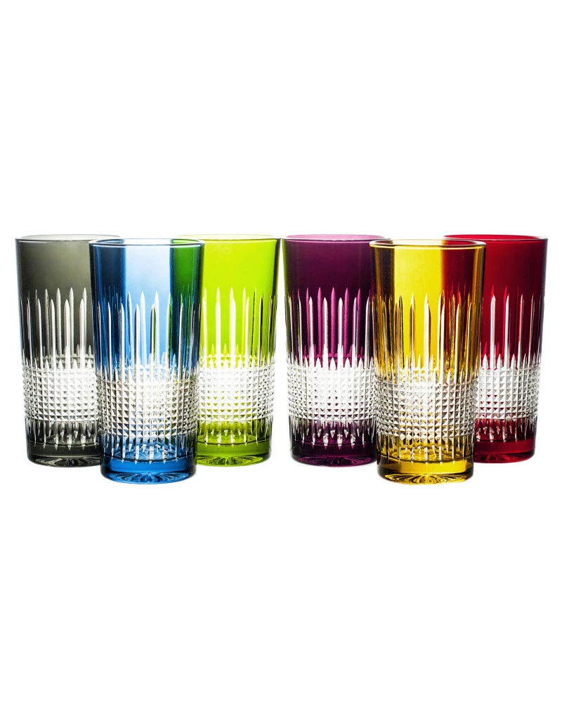 Miecz Crystal Yellow Highball Glasses - Set of 2