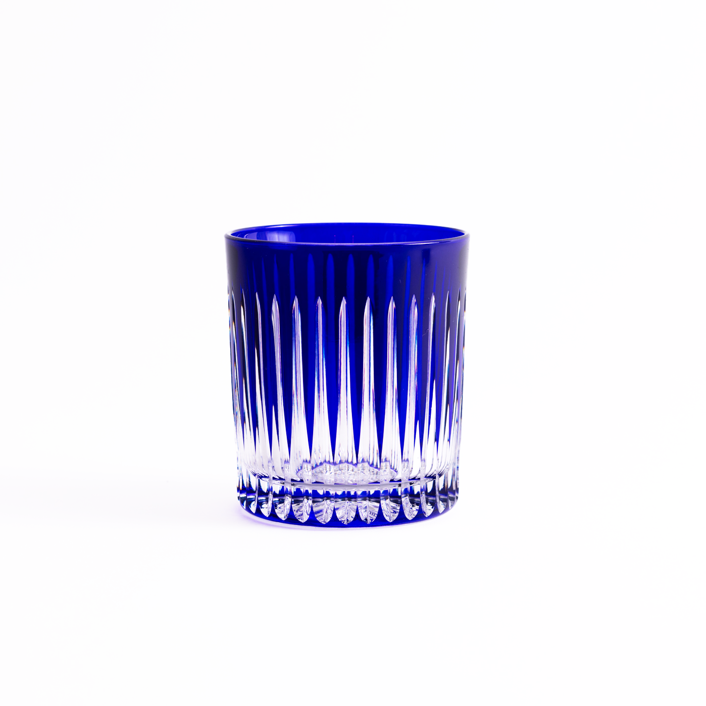 Linia Crystal Tumblers - Set of 2 in Cobalt