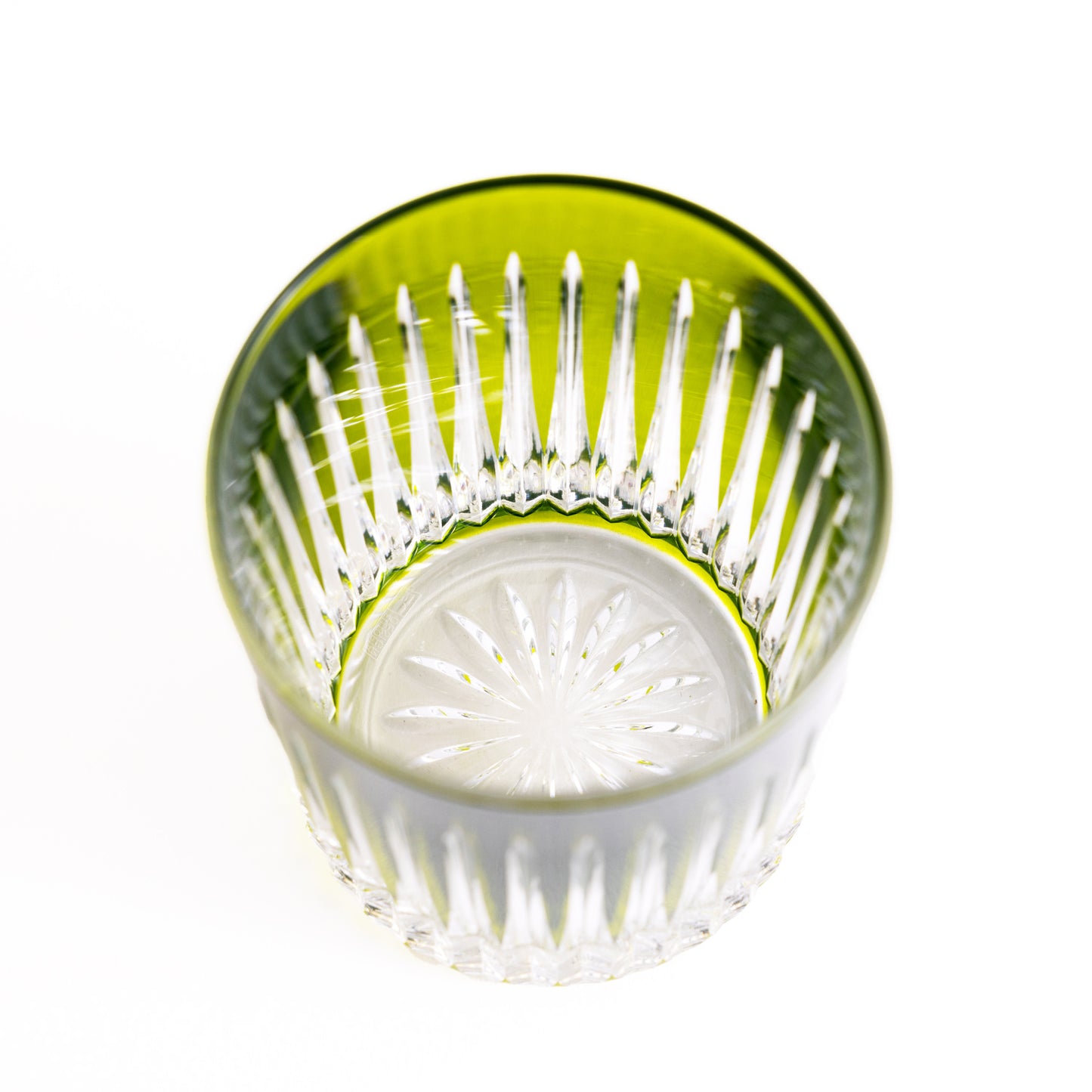 Linia Crystal Tumblers - Set of 2 in Olive Green