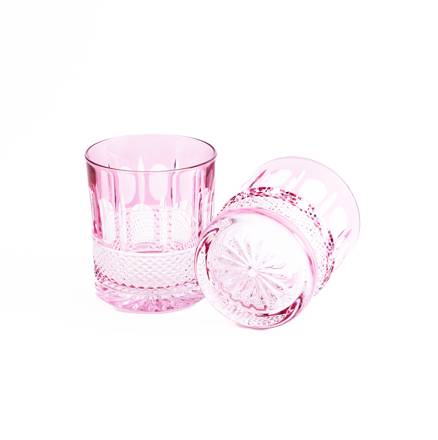 Francuz Crystal Tumblers - Set of 2 Rose
