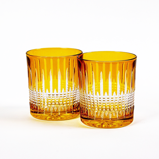 Miecz Crystal Tumblers - Set of 2 in Amber