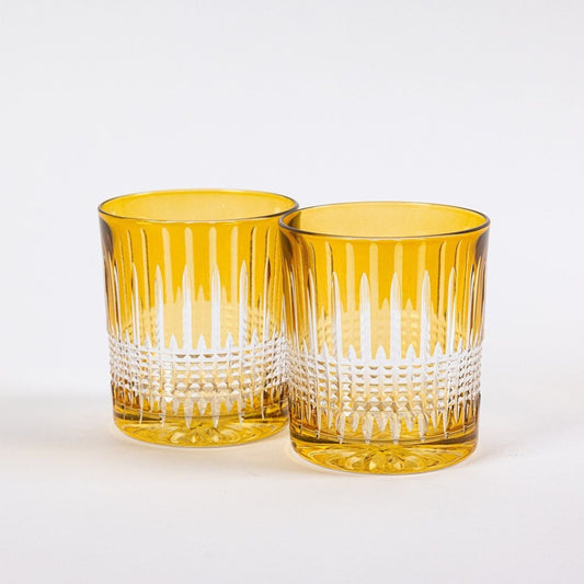 Miecz Crystal Tumblers - Set of 2 delicate yellow