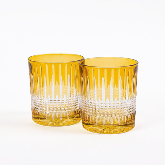 Miecz Crystal Tumblers - Set of 2 Lekki Yellow