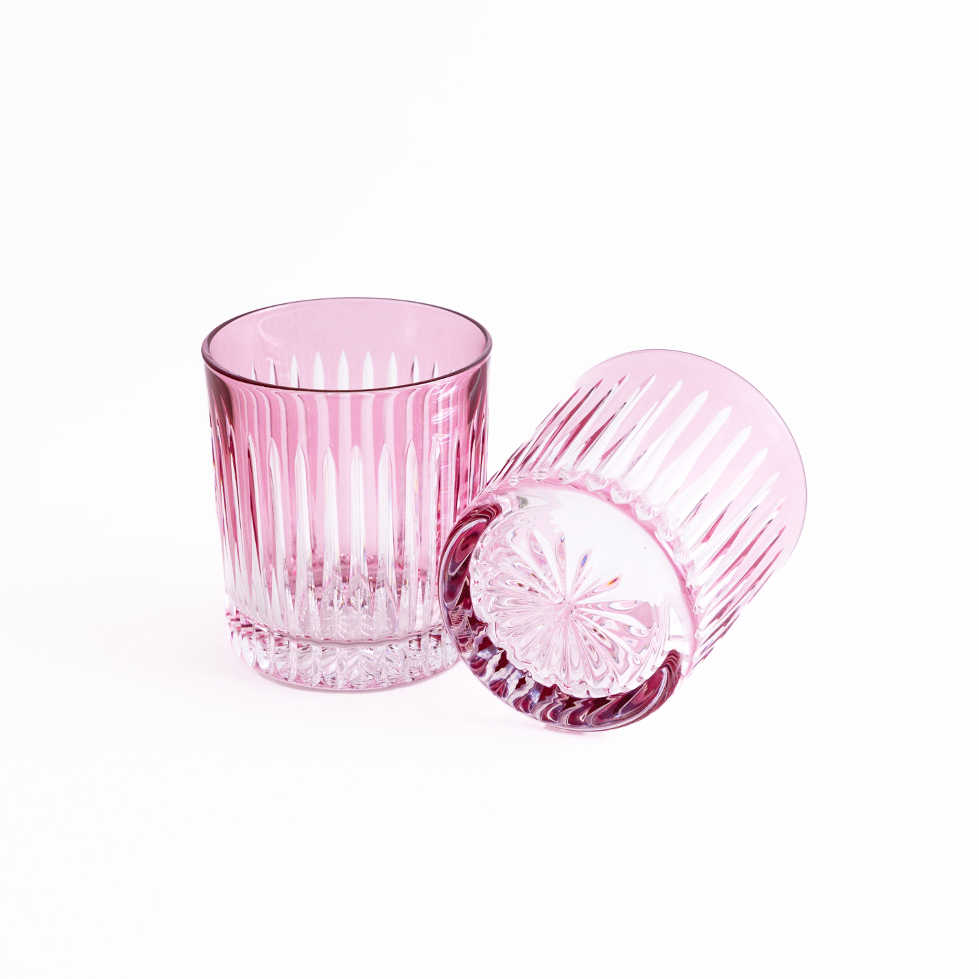 Linia Crystal Tumblers - Set of 2 in Rose