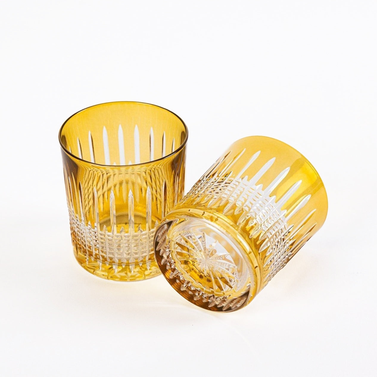 Miecz Crystal Tumblers - Set of 2 Lekki Yellow