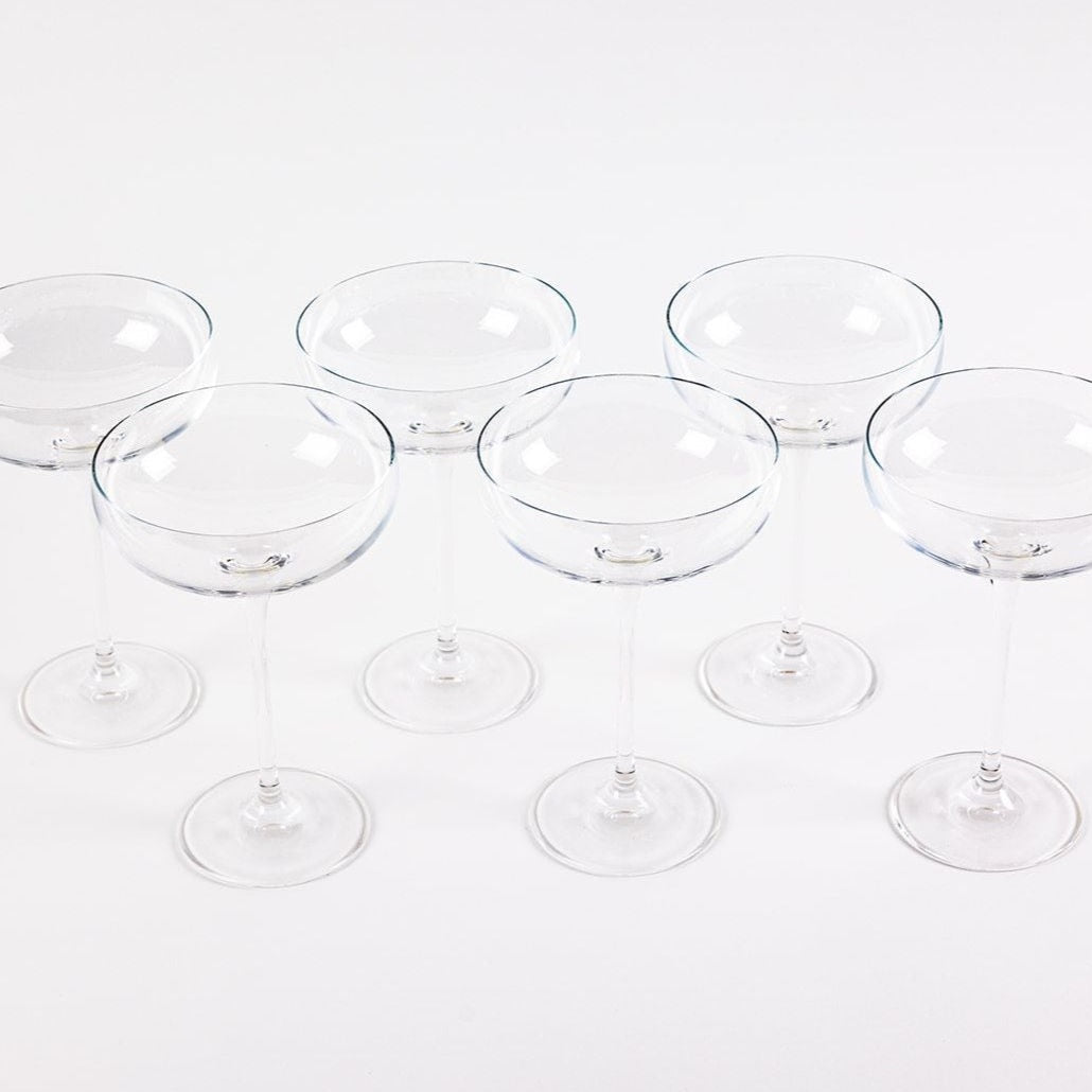 Classic Champagne Glasses - Set of 6