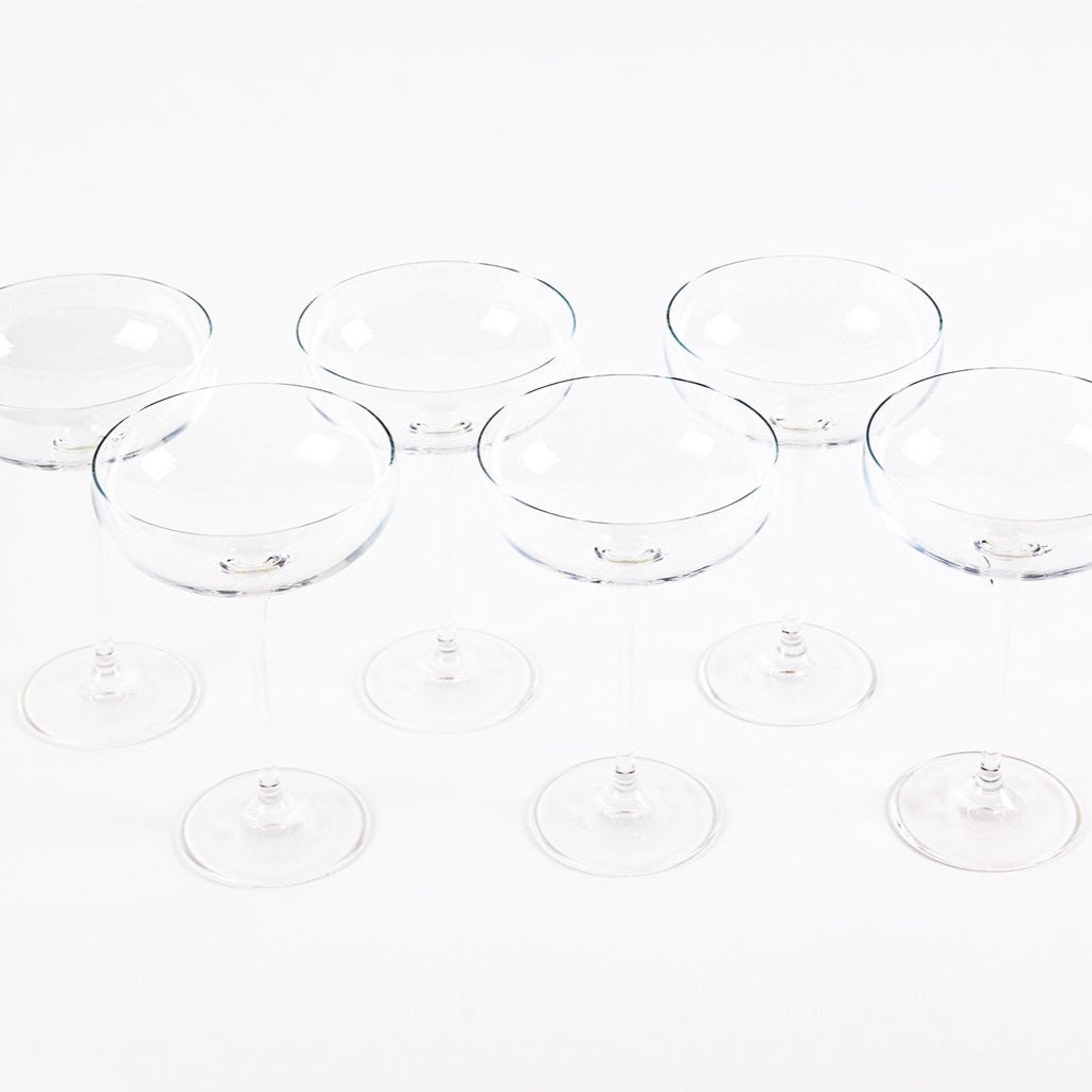 Classic Champagne Glasses - Set of 6