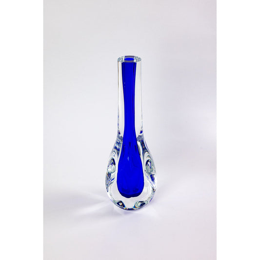 Bon-Bon Tall Glass Vase in Colbalt