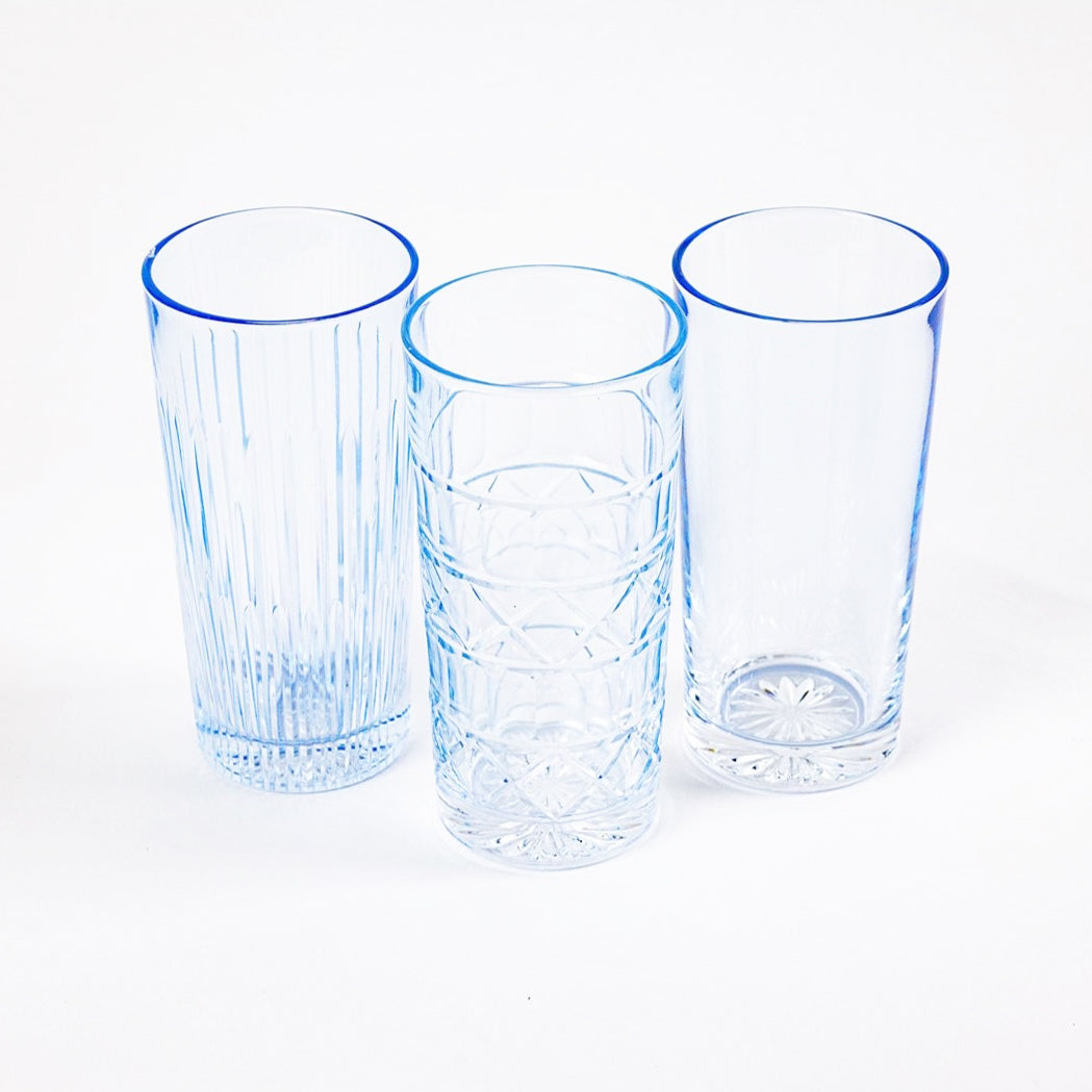 High Ball Crystal Glasses - Set of 6