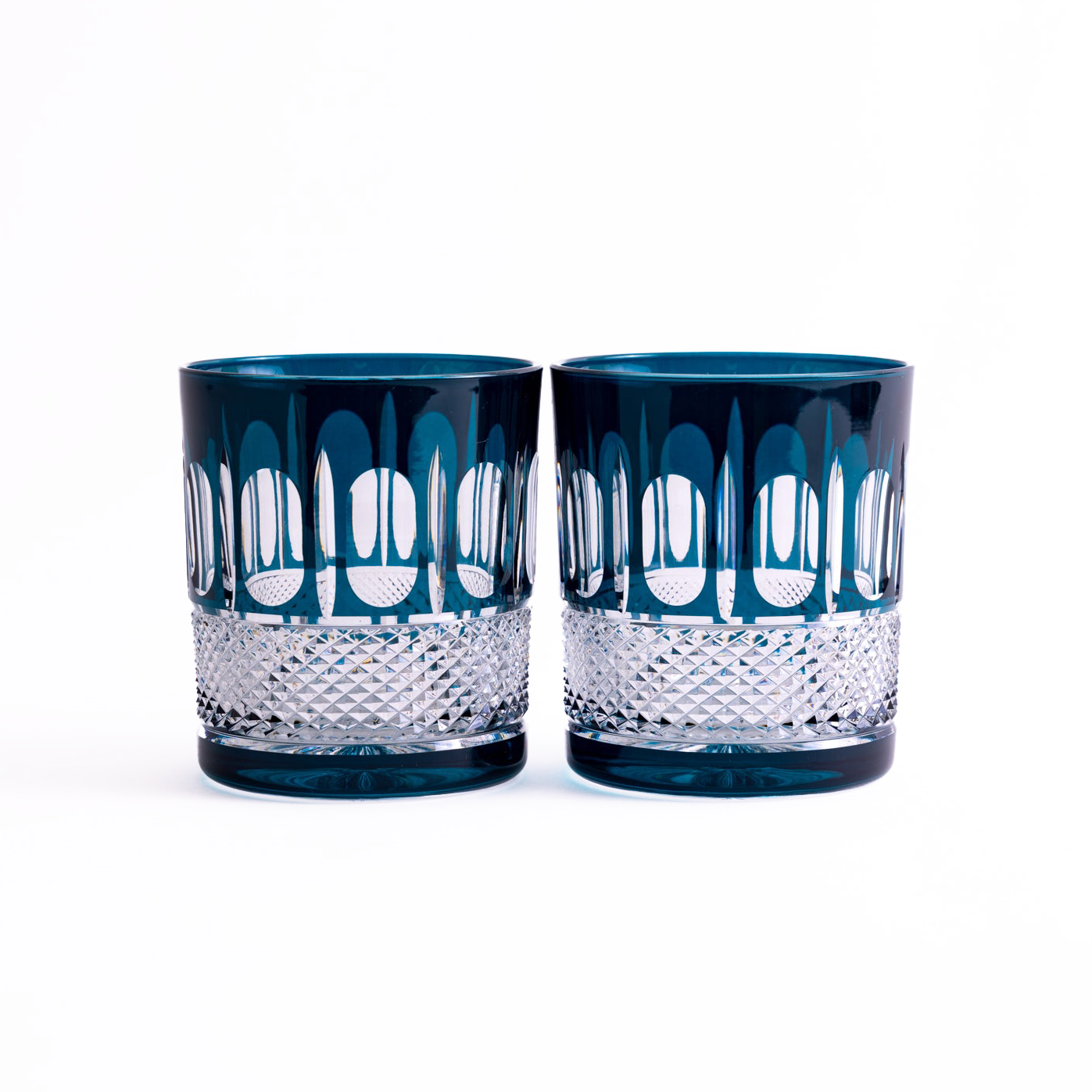 Francuz Crystal Tumblers - Set of 2 Turquoise