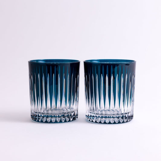 Linia Crystal Tumblers - Set of 2 turquoise