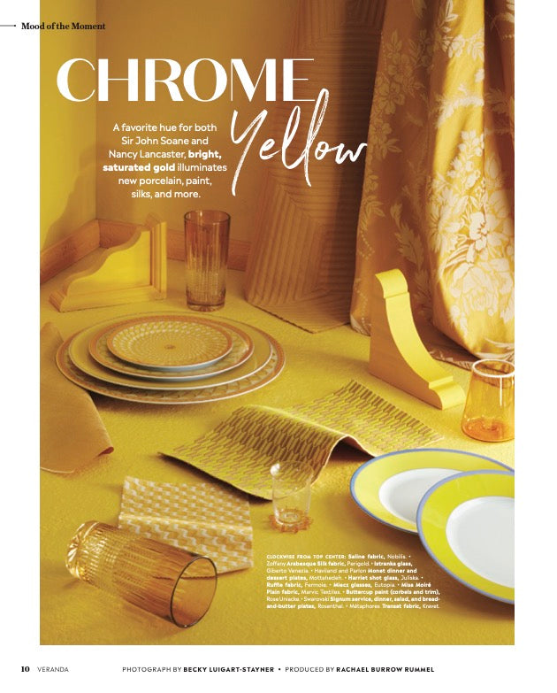 Miecz Crystal Yellow Highball Glasses - Set of 2