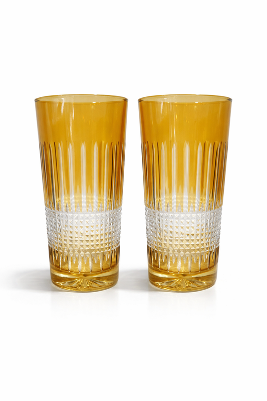 Miecz Crystal Red  Highball Glasses - Set of 2 yellow
