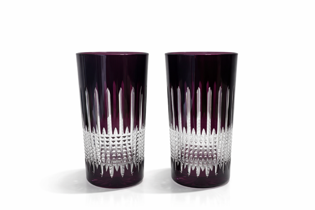 Miecz Crystal Red  Highball Glasses - Set of 2 aubergine