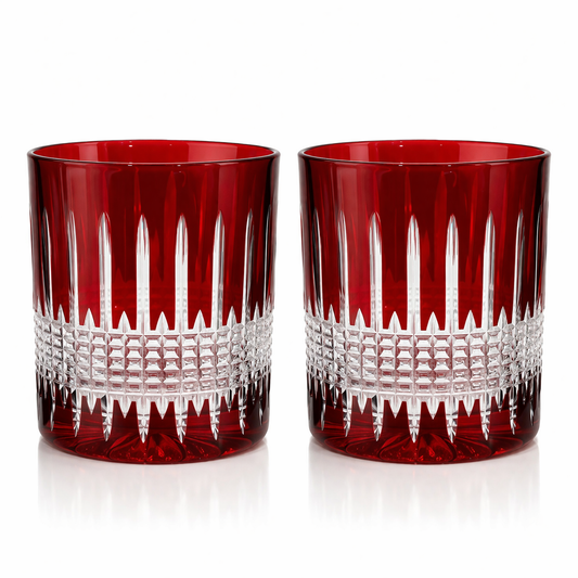 Miecz Crystal Tumblers - Set of 2 in Red