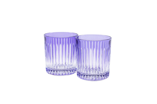 Linia Crystal Tumblers - Set of 2 in light purple