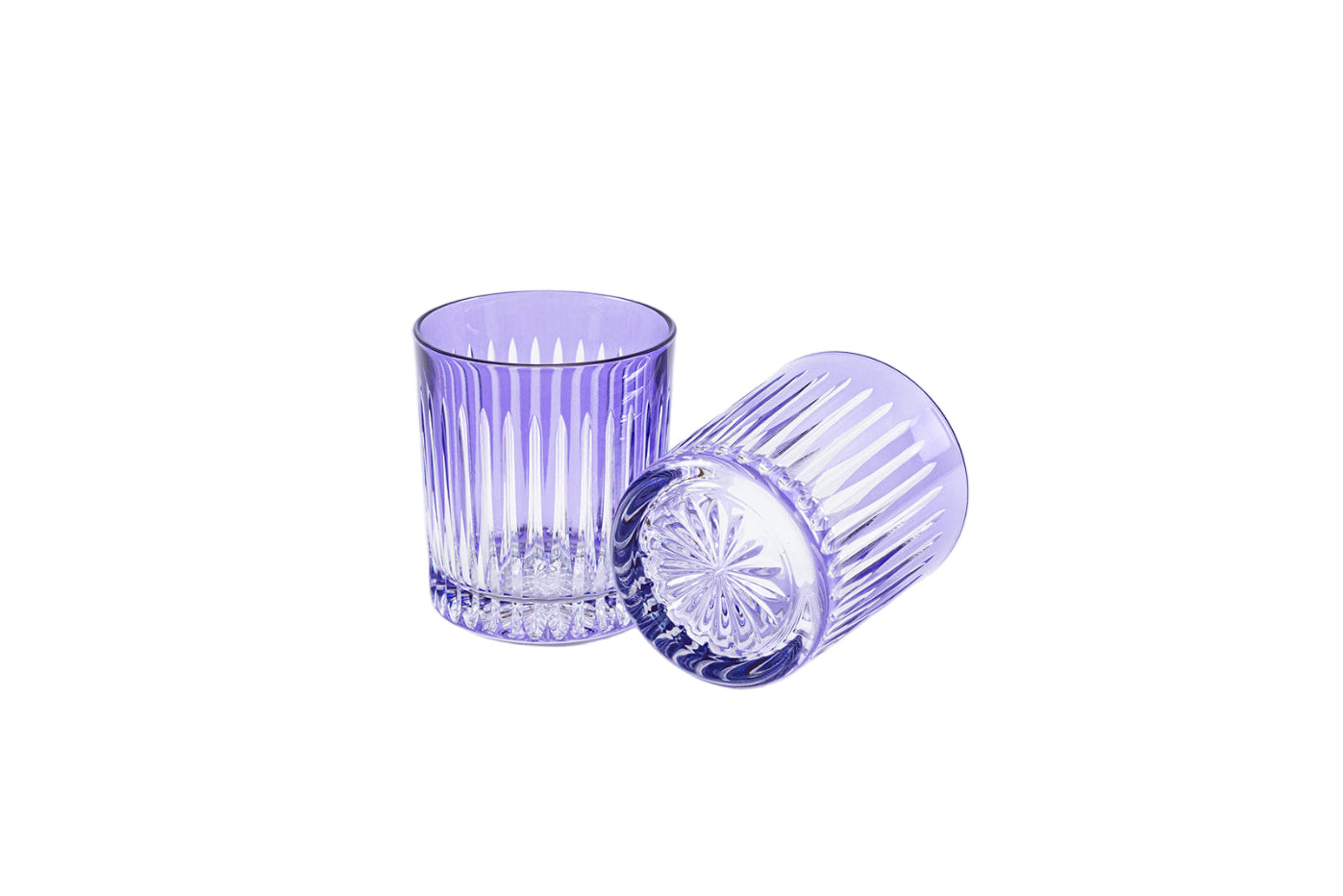 Linia Crystal Tumblers - Set of 2 in light purple