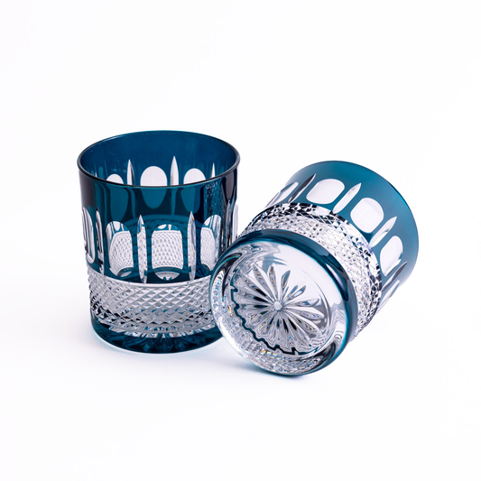 Francuz Crystal Tumblers - Set of 2 Turquoise