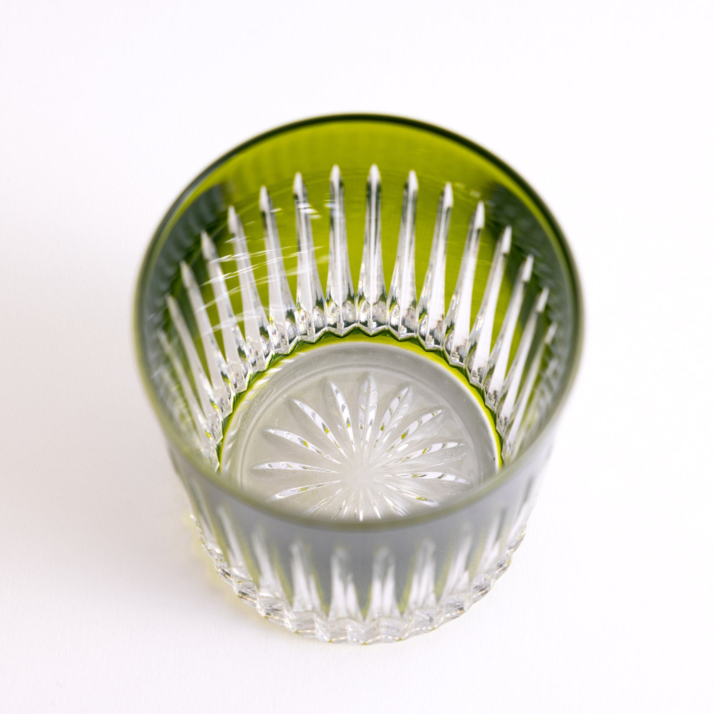 Linia Crystal Tumblers - Set of 2 in Olive Green