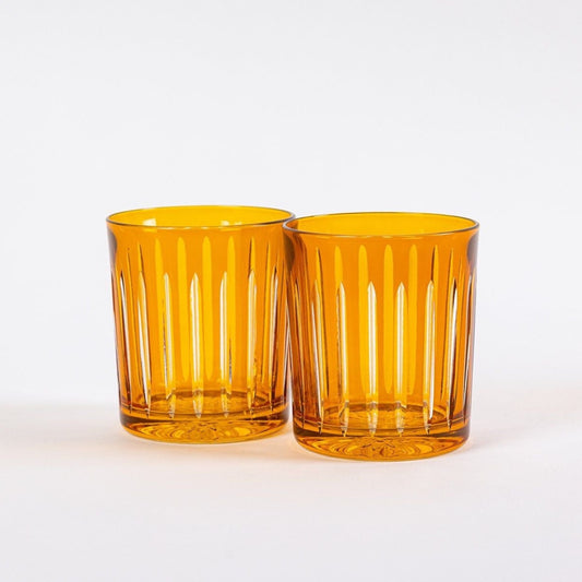 Pasek Crystal Tumblers - Set of 2 in Gold