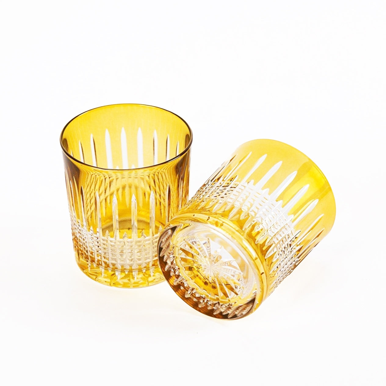 Miecz Crystal Tumblers - Set of 2 in Amber