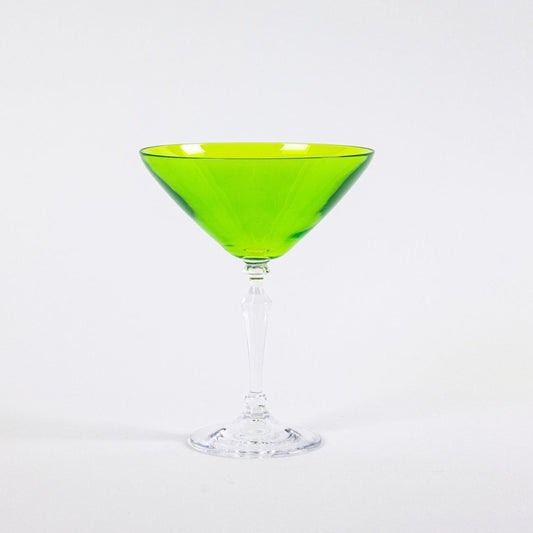 Painted Crystal Martini Glasses - Set of two