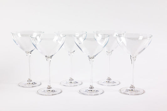Classic Martini Glasses- Set of 6