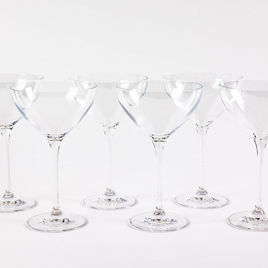 Classic Martini Glasses- Set of 6