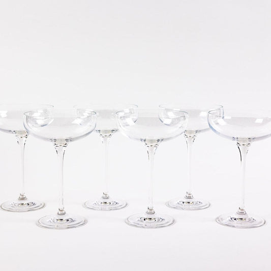 Classic Champagne Glasses - Set of 6