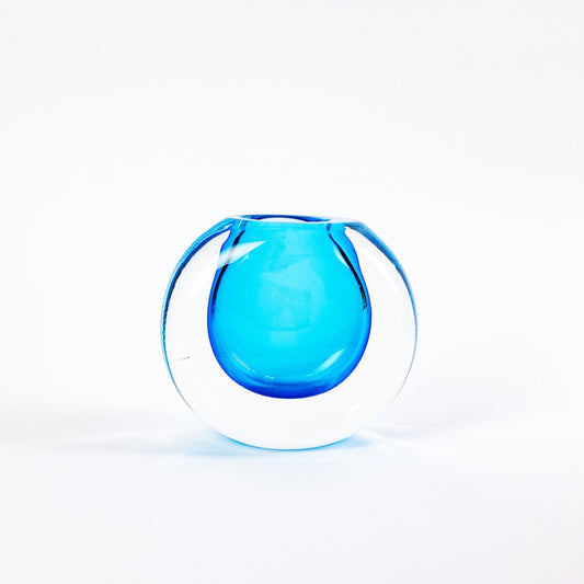 Bon-Bon Glass Vase in Turkus Blue MADE TO ORDER