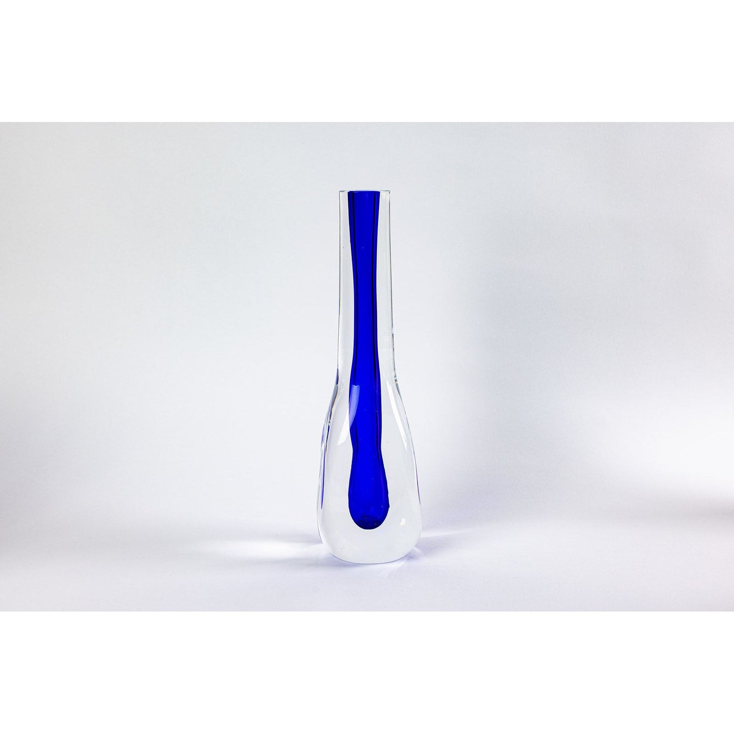 Bon-Bon Tall Glass Vase in Colbalt