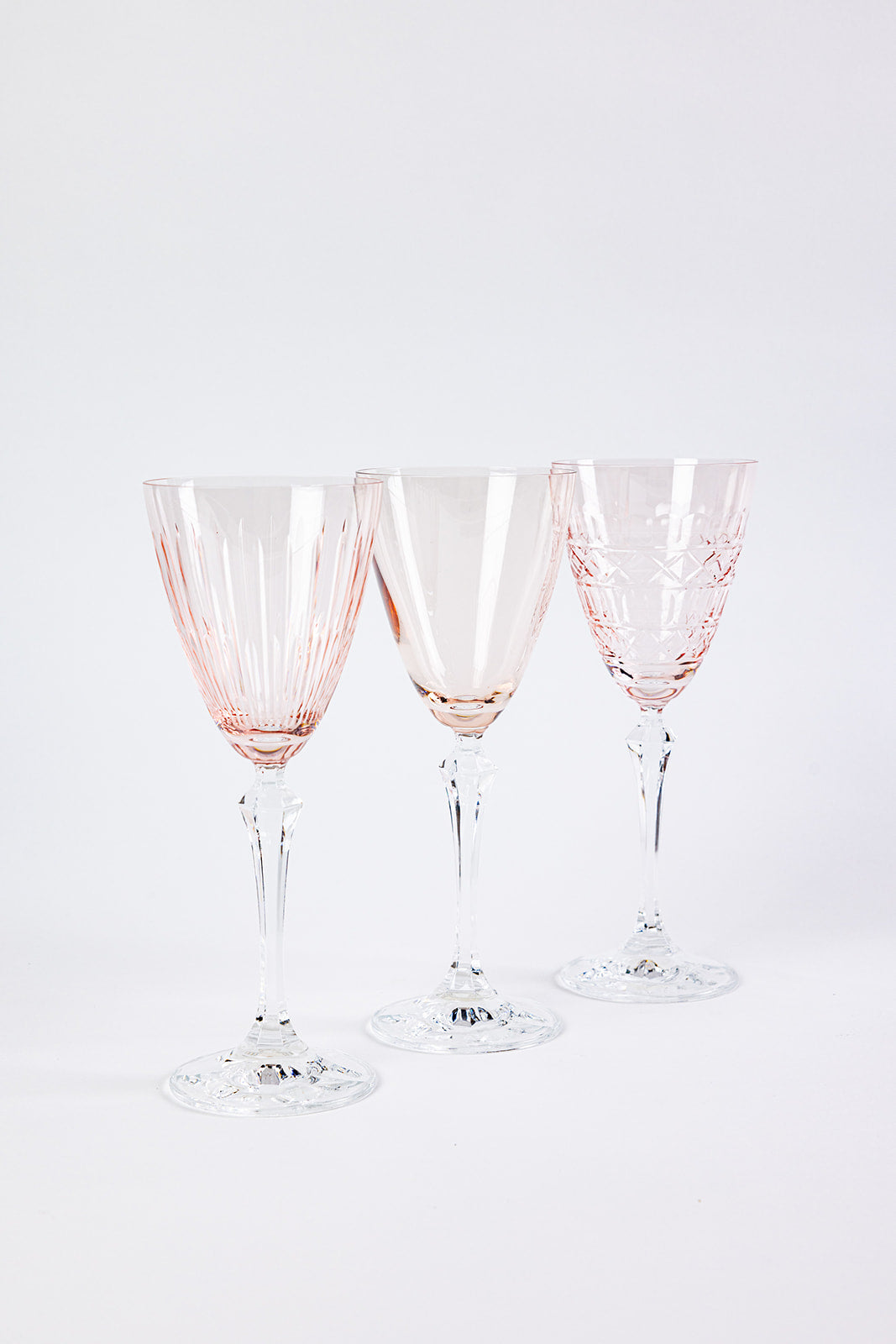 Crystal Wine Glasses- Set of 6