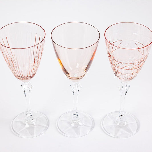 Crystal Wine Glasses- Set of 6